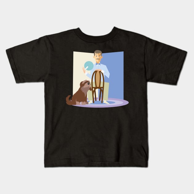 carousel of progress Kids T-Shirt by littlesparks